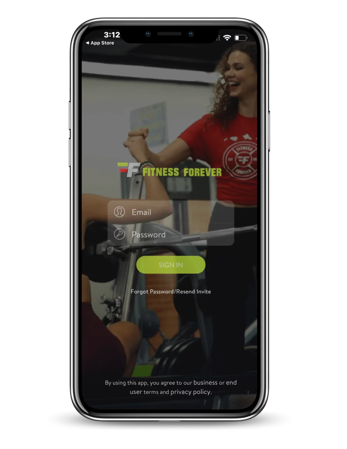 Fitness Forever app screenshot